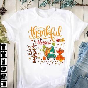 Blessed And Thankful Gnomie T-Shirt